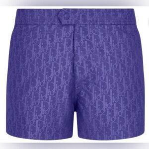 🤩SOLD Christian Dior Oblique Jacquard Swim Shorts Blue Navy Size Small NWT